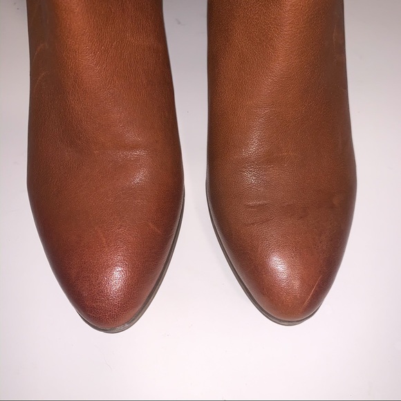 New Frye Judith Zip Bootie Cognac Size 6.5 - Picture 6 of 7
